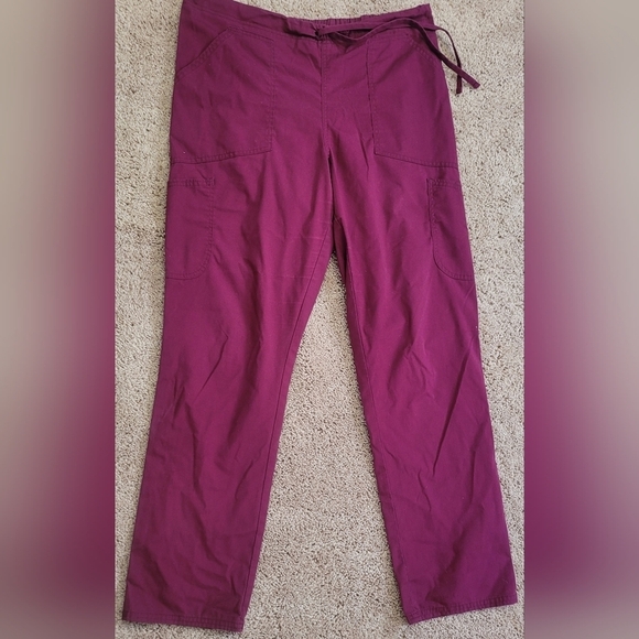 Scrubstar Burgundy Wine Scrub Pants - Size M - Picture 3 of 8